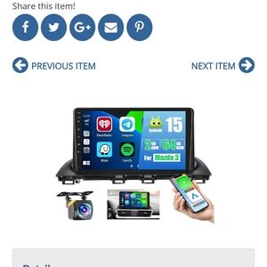 Car Audio Video System with Touchscreen Display